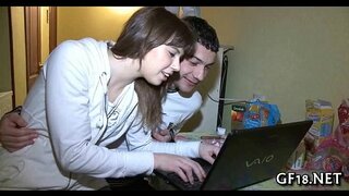 Makea näköinen teini kauneus vie kova 10 pounder